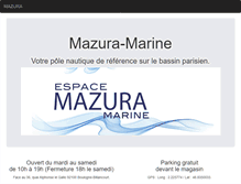 Tablet Screenshot of mazura-marine.com